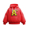 Red sports hoodie representing streetwear and urban fashion